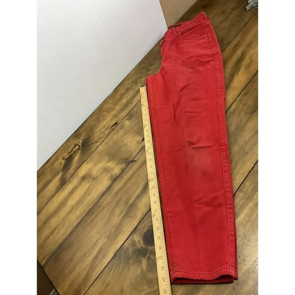 VINTAGE MARITHE FRANCOIS GIRBAUD RED JEANS 90’s WOMENS SIZE 13/14 MADE IN USA - Picture 13 of 13